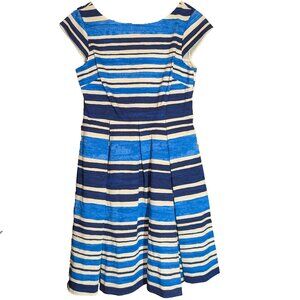 Kate Spade Blue Striped Dress Size 14